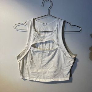 White tank with cutout